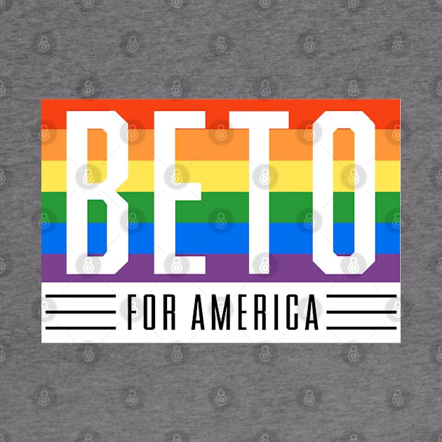 LGBTQ Beto O'Rourke For Texas 2024 | Beto For America | Beto Orourke 2022 Texas Governor | LGBT Gay Pride T-Shirt by BlueWaveTshirts